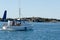 One small fishingboat on the swedish westcoast
