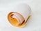 One small roll of extra coarse aluminum oxide sandpaper. Abrasive paper for dry sanding. Processing wood and metals, furniture
