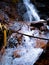 one of the small waterfalls located on the outskirts of the village forest right in West Bogor, Indonesia