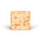 One square crackers with salt