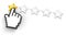 One star rating. Hand cursor.
