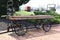 One steel outdoor wagon decoration