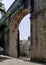 One of the stone arches of Amoreiras section of the 18th-century Aguas Livres Aqueduct, Lisbon, Portugal