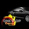 one stop express car care car repair company logo