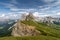 One suny day at the Seceda peaks at the beautiful Val Gardena valley in Dolomites mountains, Alps, Italy