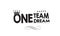 One team one dream vector illustration background