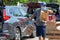 One Team - One Mission, Food Distribution with Coral Springs Police Department officers and Coral Springs Fire Department