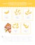 One To Five Number And Word Tracing Worksheet. Cut And Paste Worksheet With Banana Pictures. Premium Vector Element