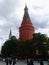 One of the towers of the Moscow Kremlin.