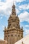 One of the towers of the National Museum in Barcelona, Spain