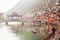 One of the traditional bridges over the Tuojiang River Tuo Jiang River in Fenghuang old city Phoenix Ancient Town,Hunan