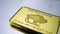 One troy ounce gold bar with BUFFALO stamped engraved