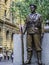 One of the two bronze soldier statues standing guard at the Cenotaph