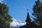 One of two churches in Murren (Berner Oberland, Switzerland)