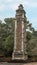 One of two flanking obelisks at the Stele Pavilion in Tu Duc Royal Tomb, Hue, Vietnam