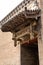 One of the typical wooden carved decorations above the entry doors of Pingyao Ancient City, Shanxi province, China.