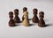One unique pawn outstanding from many opposits. Concept of individual, different, standout, original