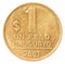 One Uruguayan peso coin