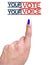 One vote power symbol