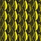 One way direction yellow foliage doodle seamless pattern