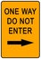 One Way Sign