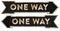 One Way Traffic Sign Vintage