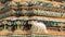 One White Cat And Old Pagoda Decorate With Colorful Ceramic Tile