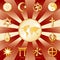 One World, Many Faiths and Religions, Red and Gold
