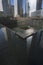 One World Trade Center (1WTC), Freedom Tower reflections and Footprint of WTC, National September 11 Memorial, New York City, New