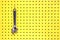 One wrench hangs from a hook on yellow pegboard