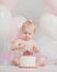 One Year Old Birthday Portraits With Smash Cake