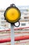 One yellow signal light mark