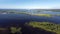 Onega lake and Kizhi island in Karelia - aerial view