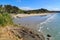 Onetangi Beach, the longest on Waiheke Island, New Zealand