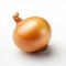 Onion on plain white background - product photography