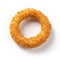 Onion ring isolate on white background .