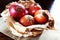 Onions basket. Brazilian seasonings. Typical spice present in brazilian food