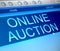 Online auction concept.