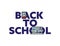 Online back to school vector banner with teacher and students on smartphone and laptop screens