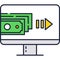 Online bank vector virtual finance payment icon