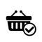 Online Basket Checkout Icon Vector