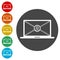 Online Blackmail Concept icons set - Illustration