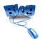 Online Blog blue