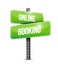 online booking sign illustration design