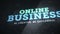 Online business background video animation