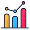 Online Business Statistics Outline Stroke Icon