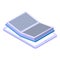 Online catalog icon, isometric style