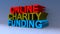 Online charity funding on blue