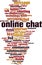 Online chat word cloud