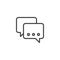 Online chatting line icon
